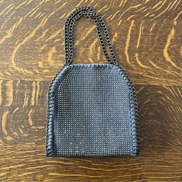AKIRA Handbags - AKIRA Shimmering Crystal Silver Mini Bag